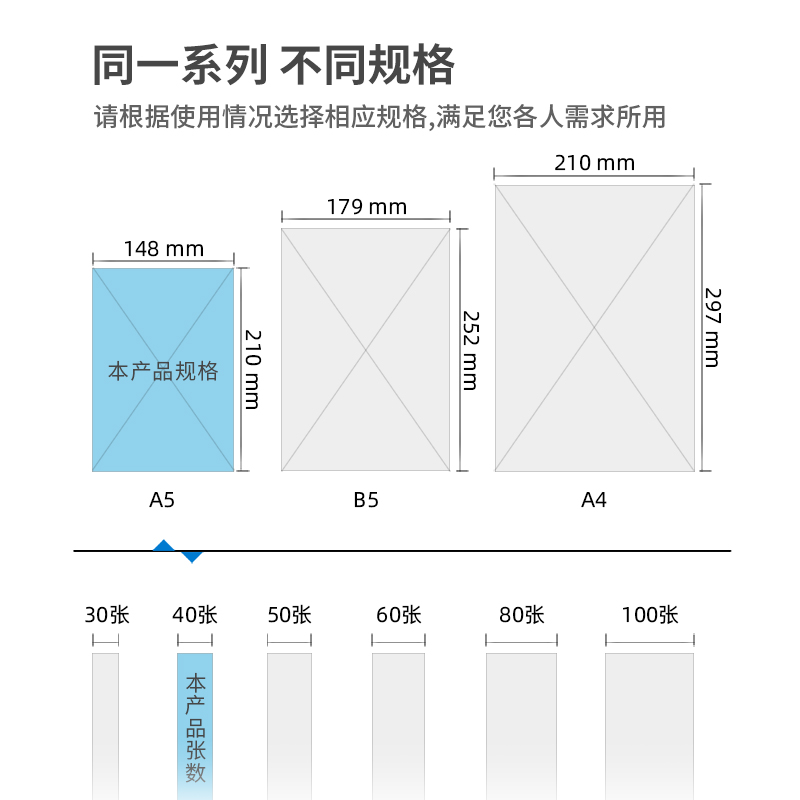 尊龙凯时7668办公无线装订本(混)-40张-A5(本)