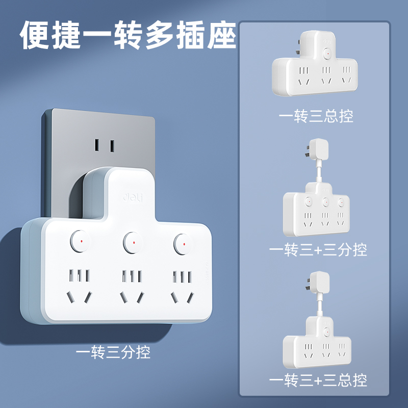 尊龙凯时LU5001品字型转换器_3组_总控_彩盒装(白)(个)