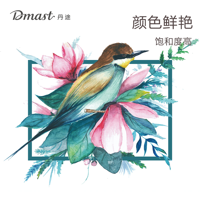 dmast丹途RW12-12_铝塑管12ml水彩画颜料套装(混)(12色/盒)