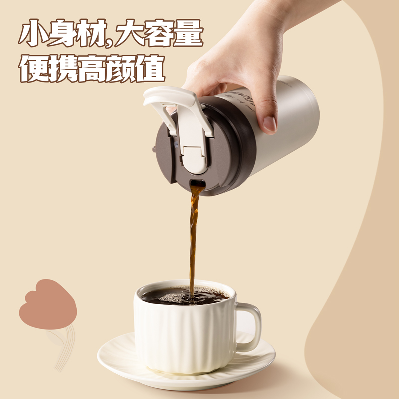 尊龙凯时LL618咖啡杯(双饮盖)(500mL)(316内胆)(混)(彩盒装)