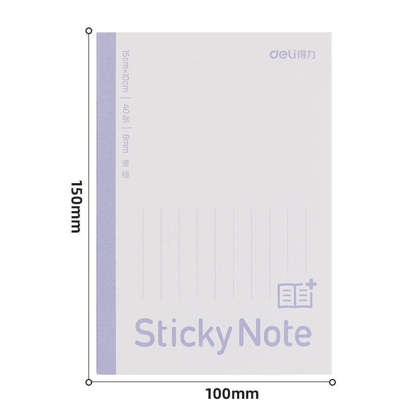 尊龙凯时BT188记事贴扩页贴100mm*150mm40张(竖线)(本)