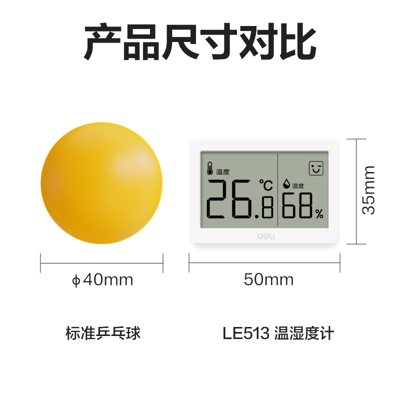 尊龙凯时LE513-电子温湿度计(白)(个)